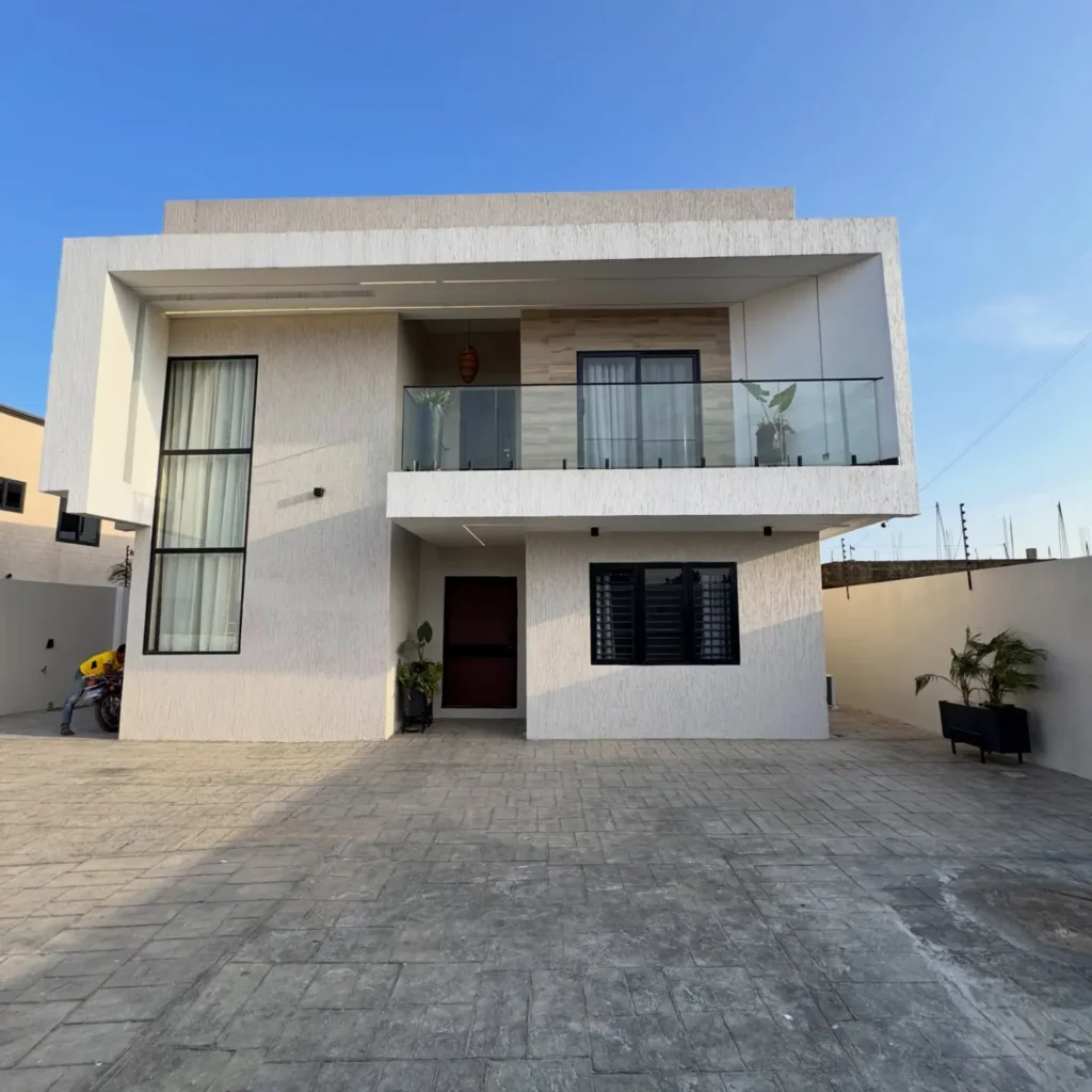 semi-furnished 4-bedroom house with pool in East Legon Hills